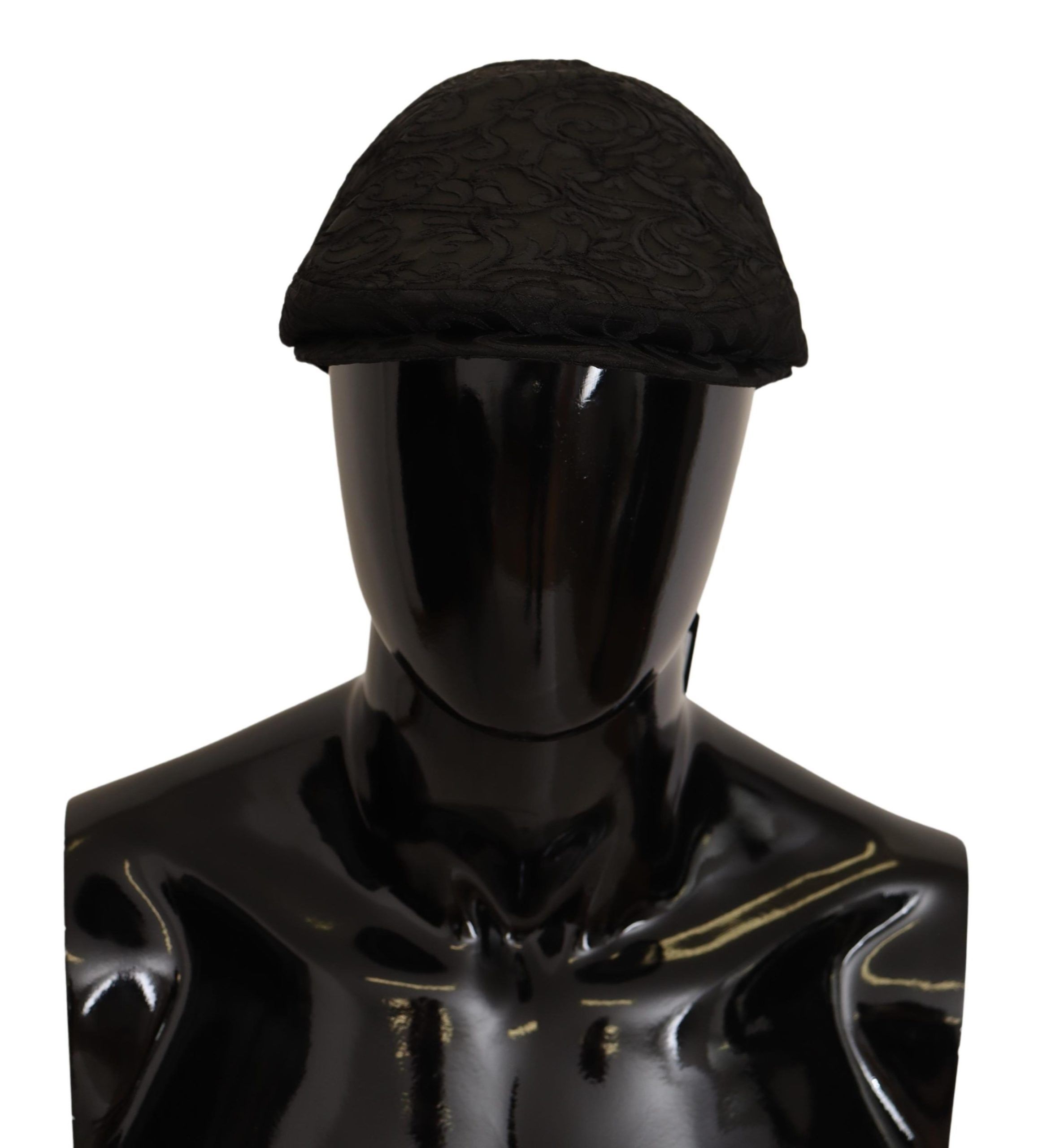 

Элегантная кепка газетчика с цветочным жаккардом Dolce & Gabbana, черный