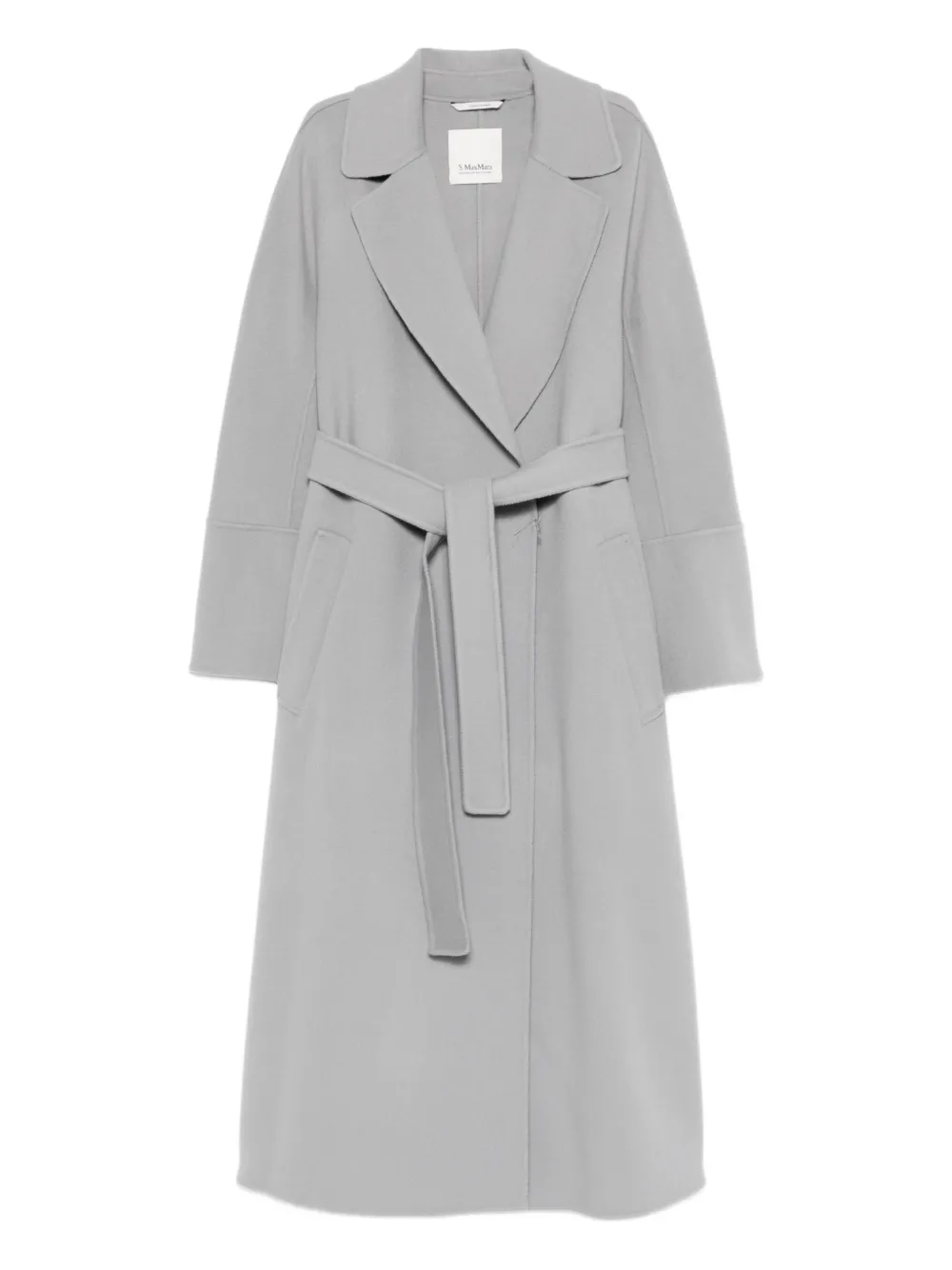 

Пальто из шерсти с поясом 'S Max Mara, серый