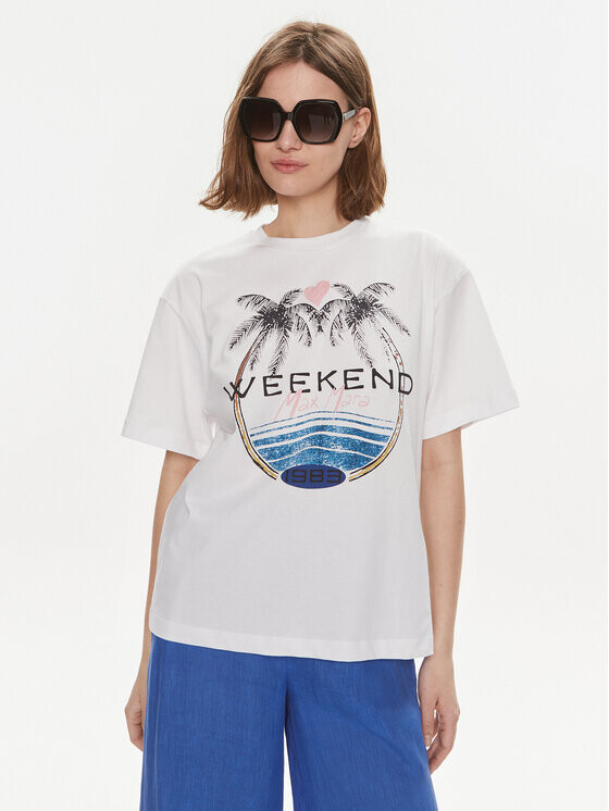 

Футболка свободного кроя Weekend Max Mara, белый