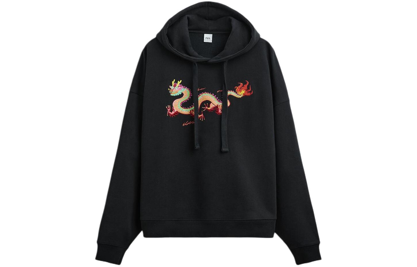 

XI XING LE CO-BRANDED MODEL Толстовка мужская черная Zara, черный