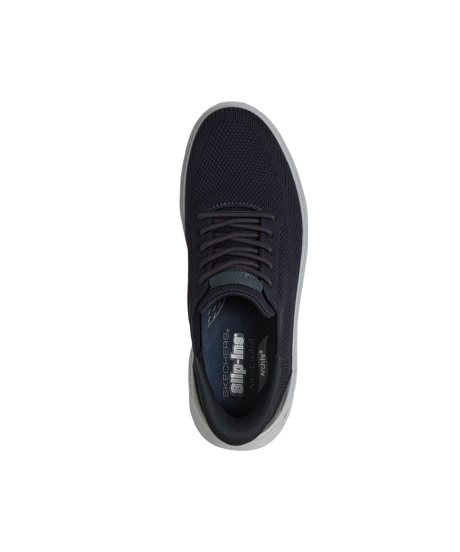 Мужские слипоны без шнуровки Skechers Hands Free Slip-ins Relaxed Fit Arch Fit Galza Octavius индиго — фото 2