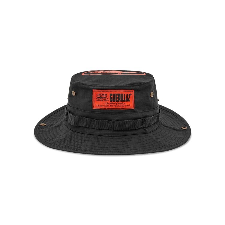 

Панама Corteiz Guerillaz* Bucket Hat, цвет Black/Red