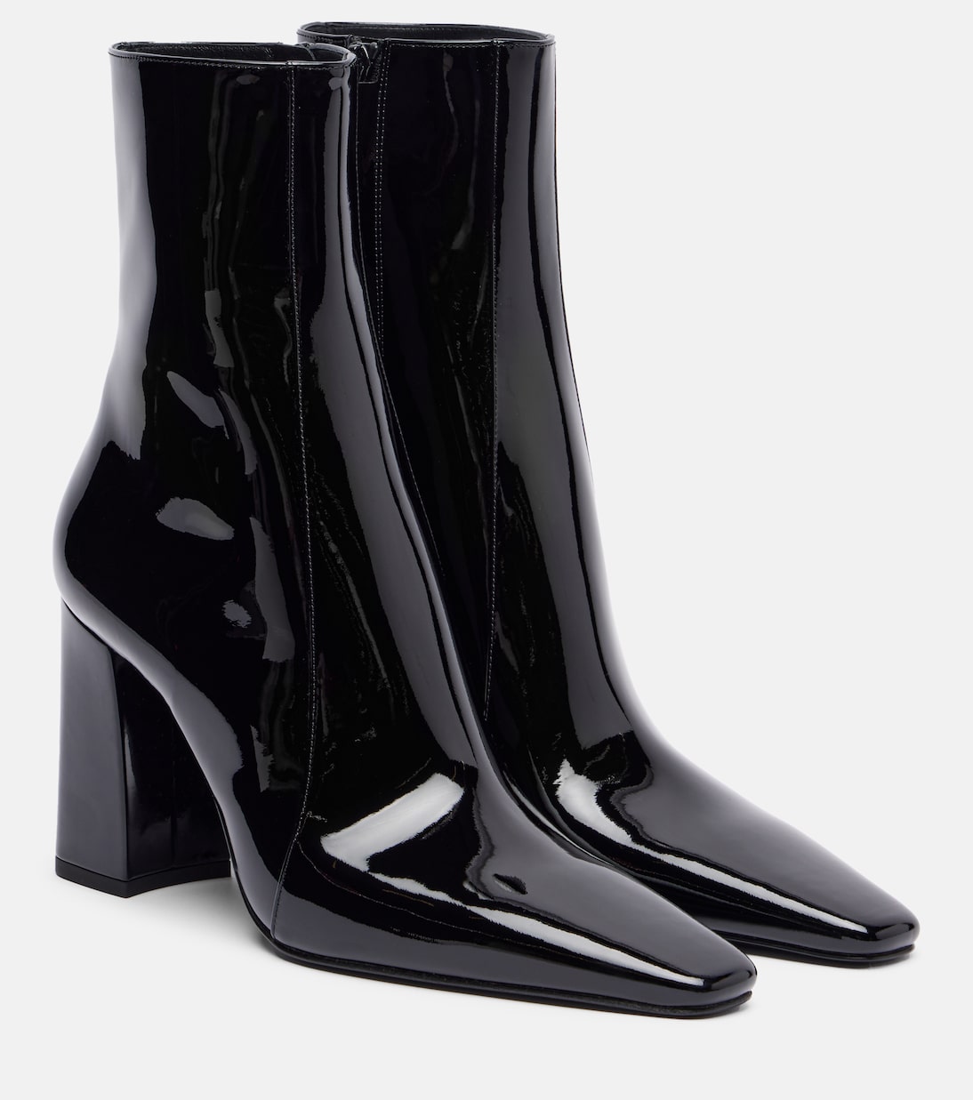 Ботильоны Rainer 90 из лакированной кожи Saint Laurent, Noir