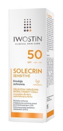 

Защитная эмульсия для нежной и чувствительной кожи SPF50, 100 мл Iwostin Solecrin