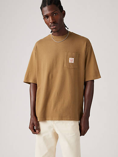 

Футболка с коротким рукавом для спецодежды Levi's, цвет Ermine - Brown