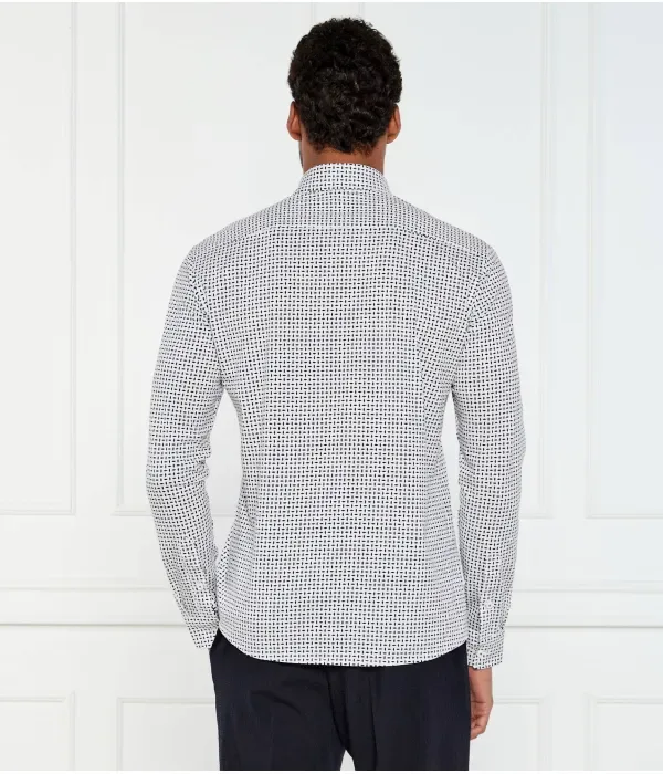 Рубашка P-ROAN-kent-C1-233 slim fit Boss, белый — фото 4