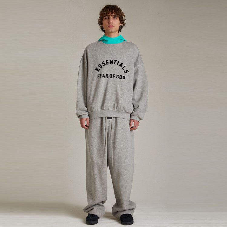 SS24 Толстовка мужская Mint Leaf Fear Of God Essentials, цвет Mint Leaf — фото 2