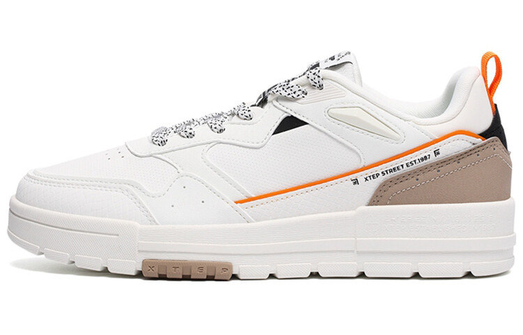 

Кроссовки XTEP Skateboard Shoes Men Low-Top White, Белый, Кроссовки XTEP Skateboard Shoes Men Low-Top White