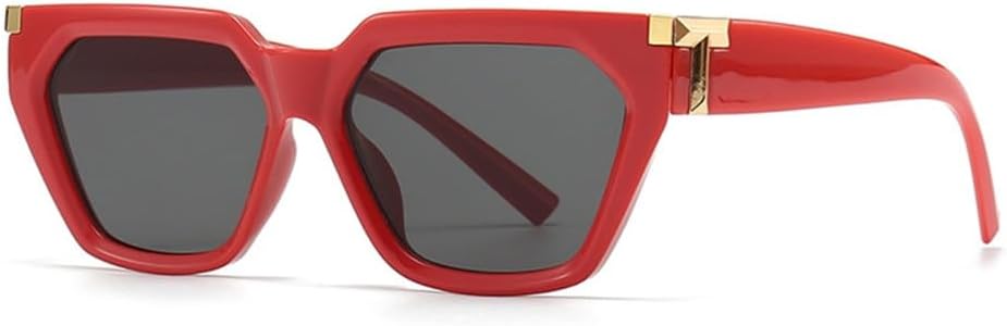 

Винтажные маленькие солнцезащитные очки «кошачий глаз» для женщин, солнцезащитные очки с градиентным переходом цвета, защита от ультрафиолета UV400, ретро-очки LANGSER, C5 Red Gray