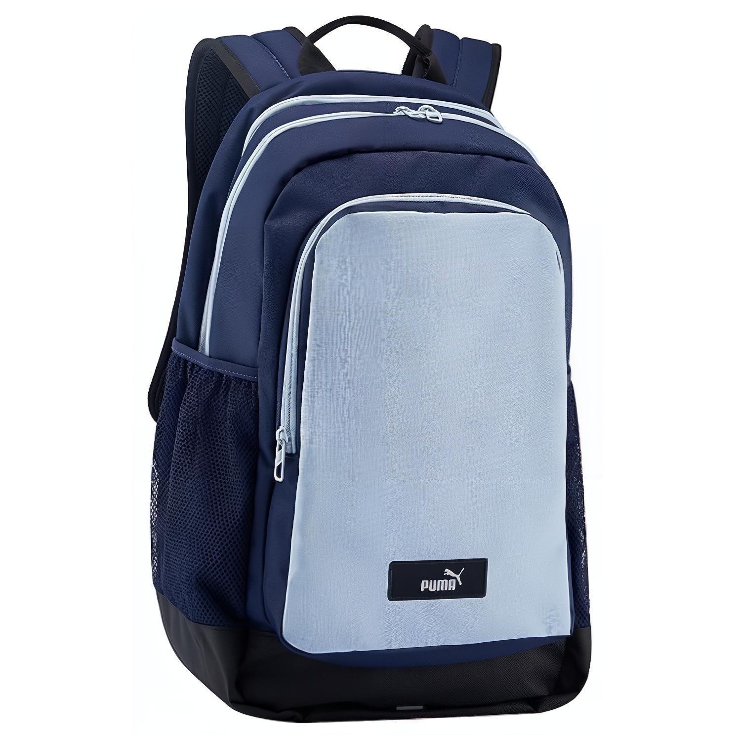

PUMA Полиэстеровый рюкзак средний унисекс темно-синий и небесно-голубой, Navy Blue & Sky Blue