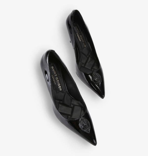 Туфли-Лодочки Belgravia из лакированной кожи с изображением головы орла Kurt Geiger London, черный — фото 2
