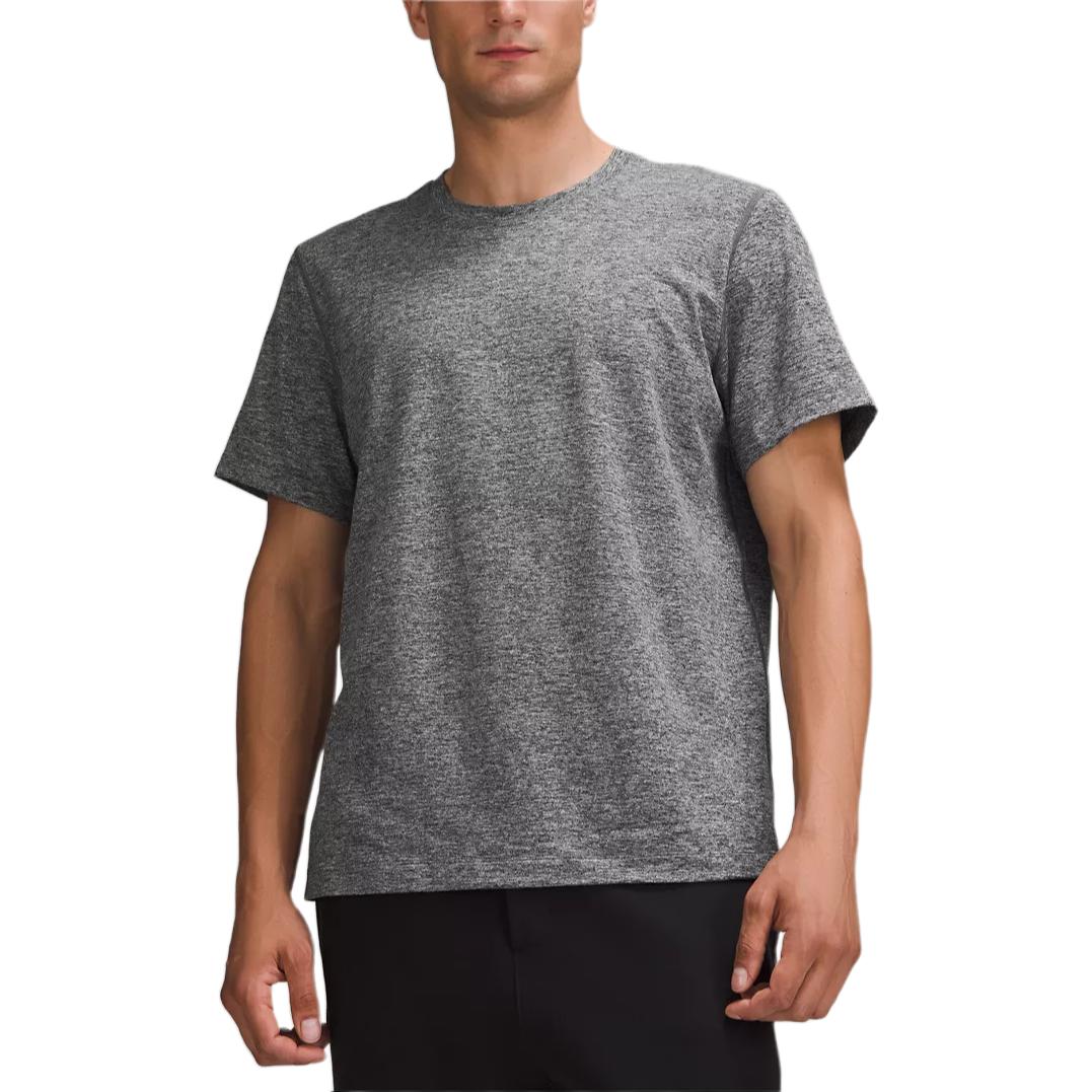 

Футболка мужская Soft Jersey с коротким рукавом Lululemon, черный/серебристо-серый