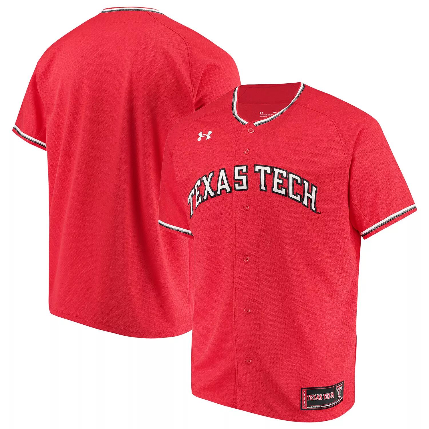 

Мужская красная бейсбольная майка Texas Tech Red Raiders Performance Replica Under Armour, Красный, Мужская красная бейсбольная майка Texas Tech Red Raiders Performance Replica Under Armour