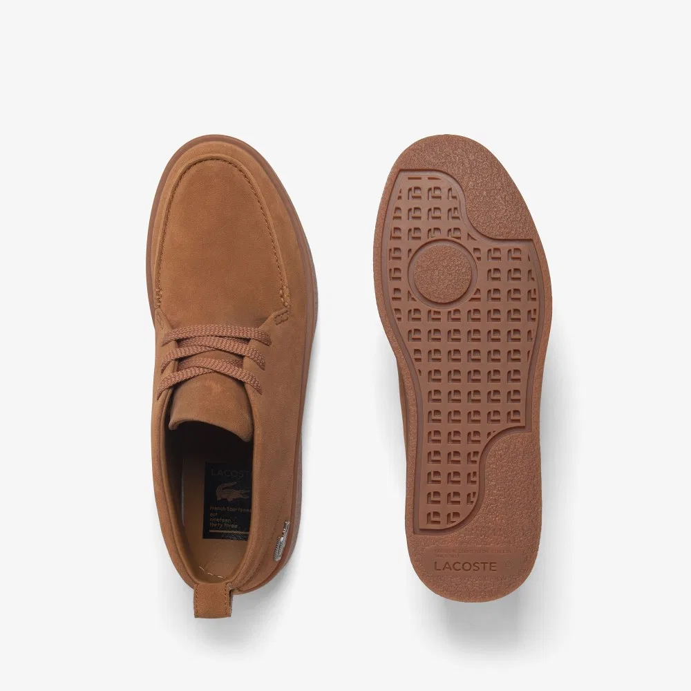 Мужские сникеры Baseshot Chukka тёмно-синие от Lacoste — фото 4