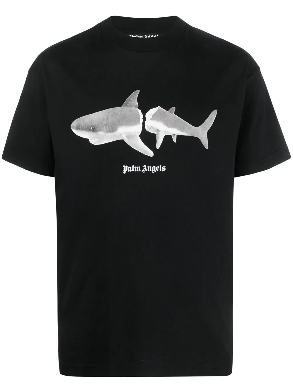 

Футболка Shark из органического хлопка PALM ANGELS, черный