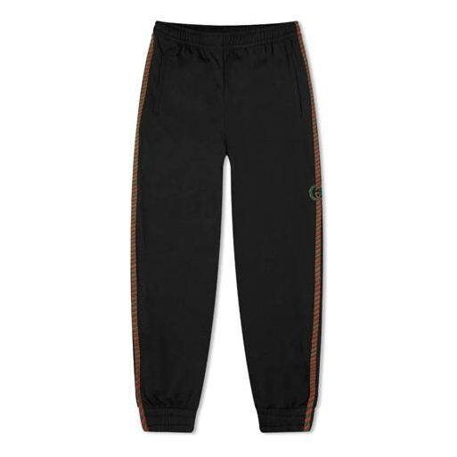 

Брюки airtex rope taped gg logo track pant 'black/multicolor' Gucci, черный