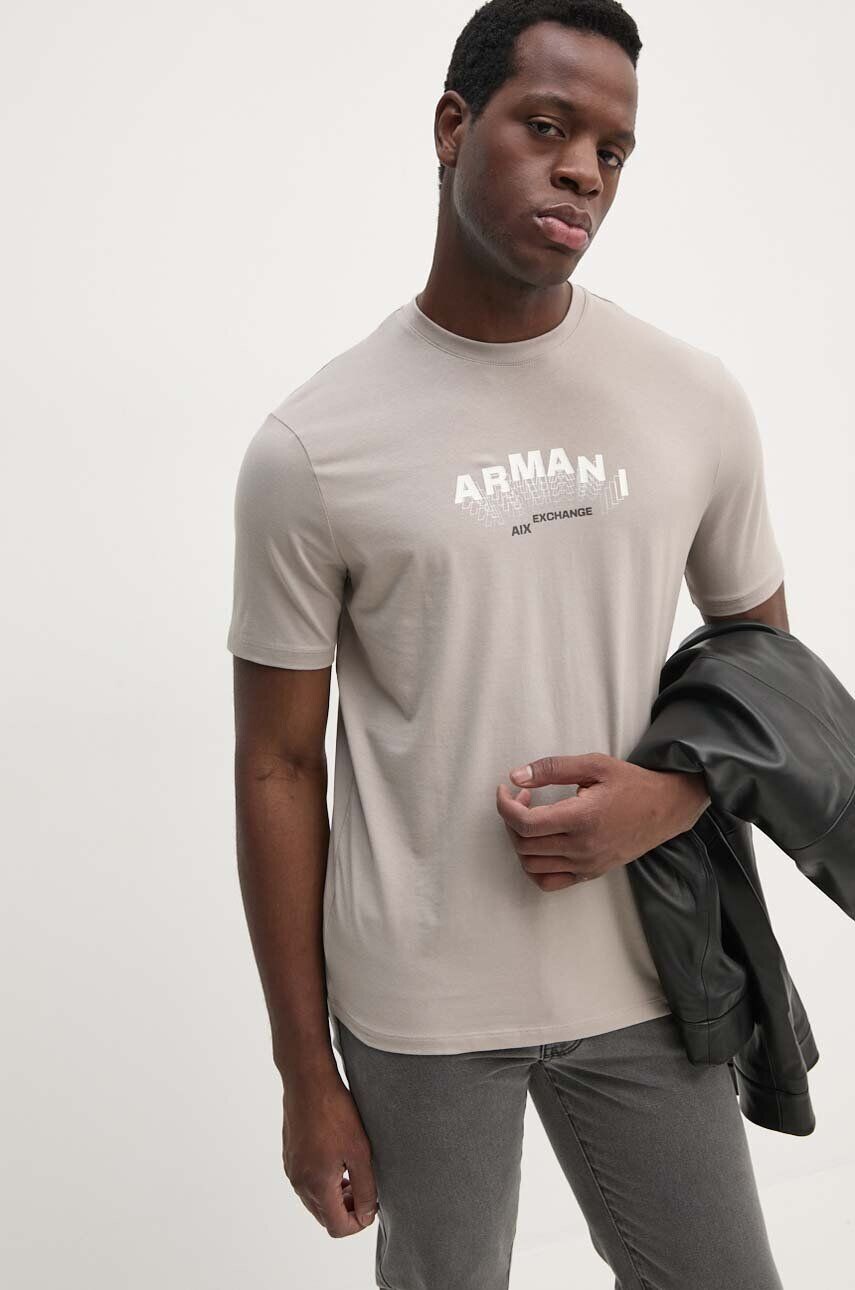 

Футболка Armani Exchange, бежевый