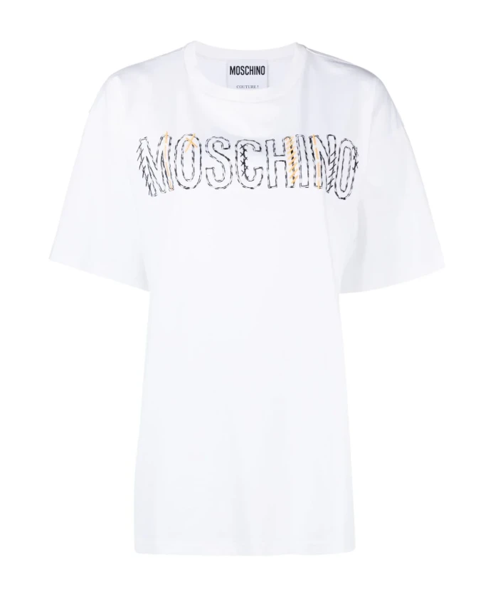 

Женская футболка с круглым вырезом Moschino, белый