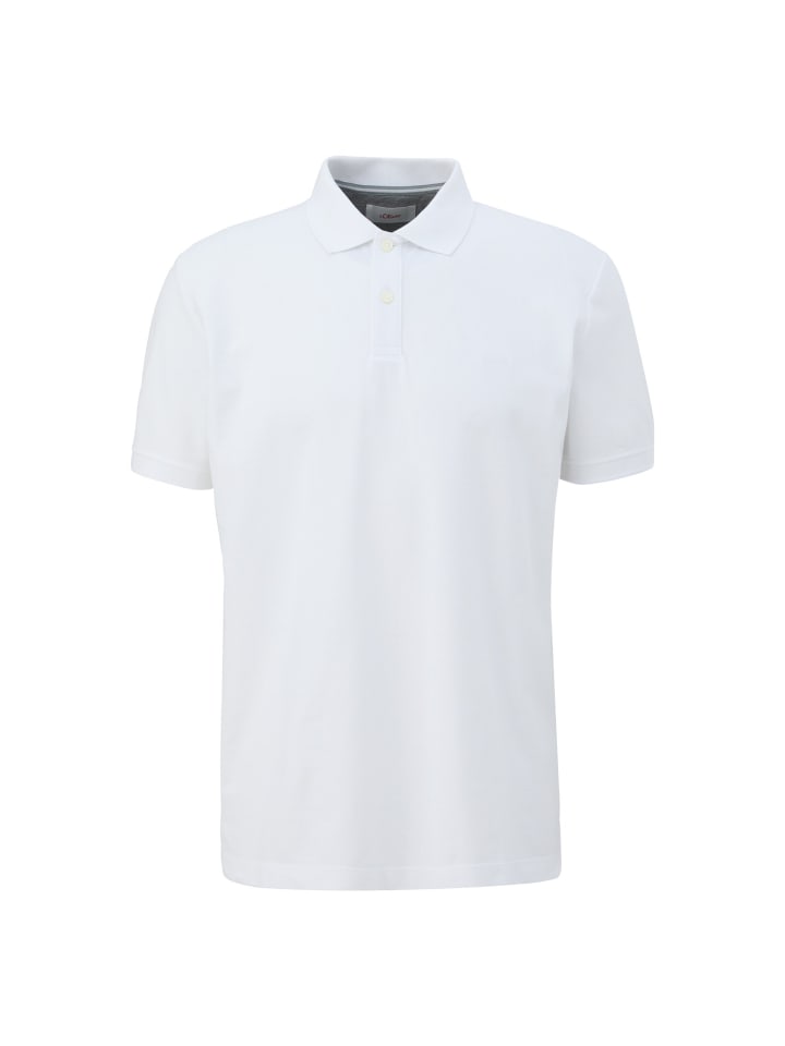 

s.Oliver Рубашка-поло, 1 шт., белого цвета, Белый, s.Oliver Рубашка-поло, 1 шт., белого цвета