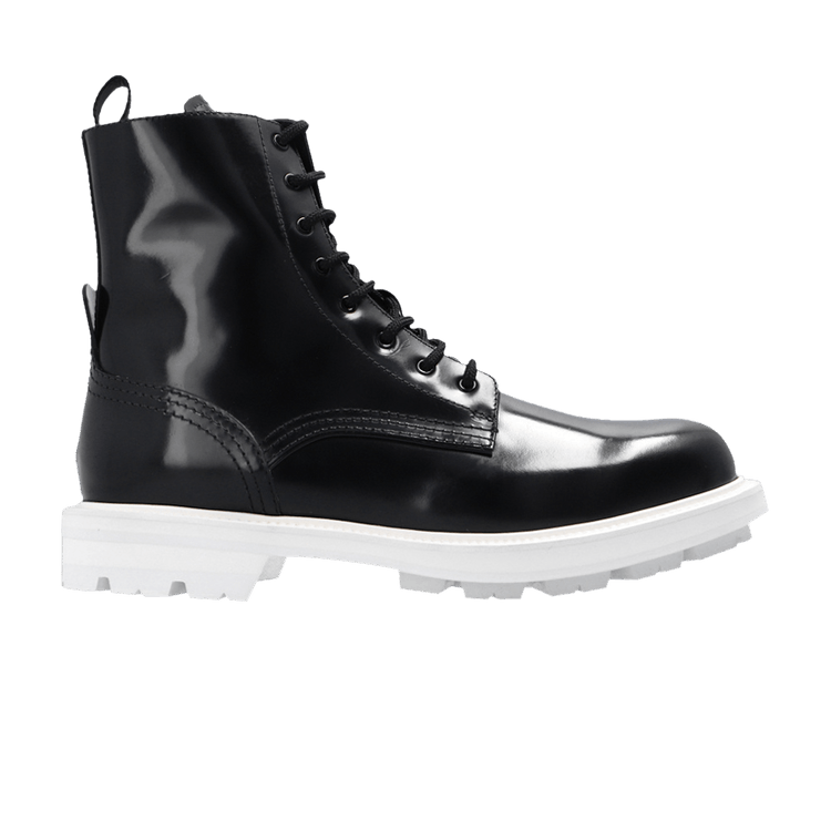 

Ботинки Alexander McQueen Combat Boot 'Black White', черный