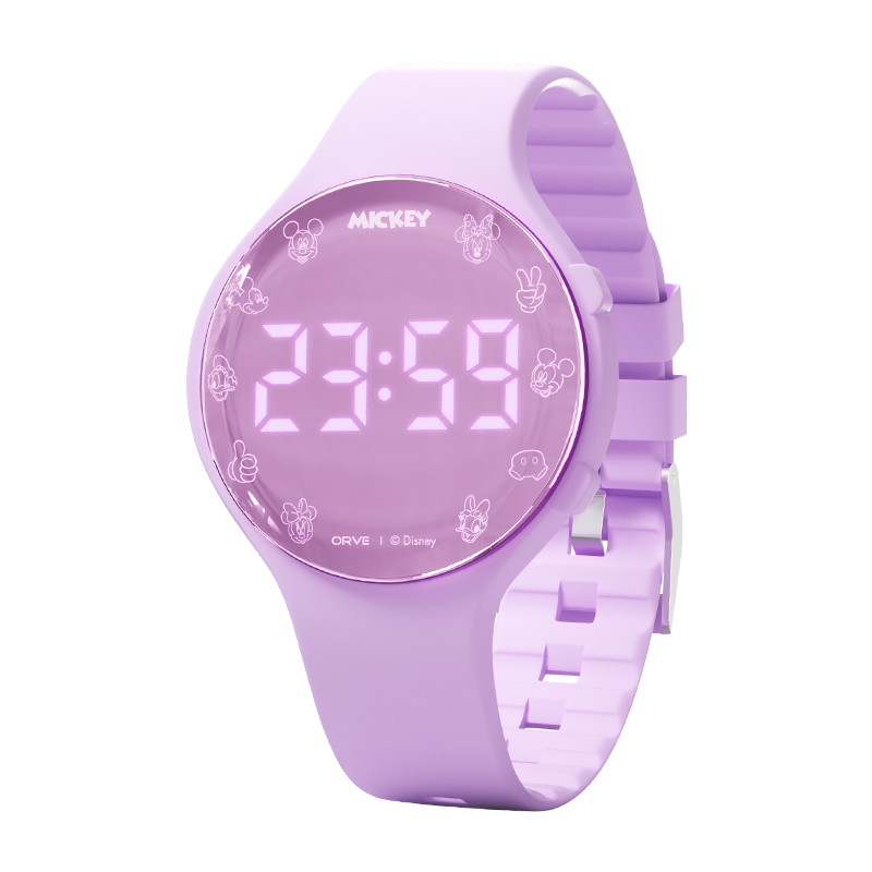

Disney Часы Electronic Movement Silicone Strap Watch Unisex Black Dial
