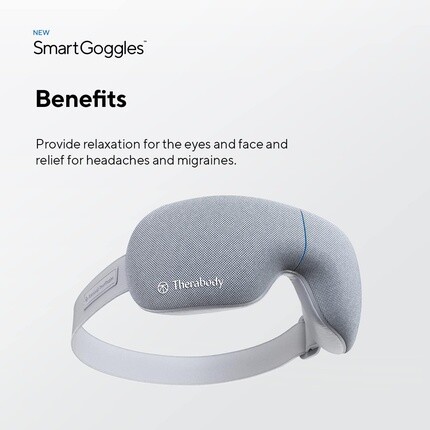 Therabody SmartGoggles Биометрическая маска для глаз с подогревом и массажер для лица с Bluetooth Маска для сна Очки 3 пользовательских режима для снятия стресса, беспокойства, напряжения, головной боли и улучшения сна Theragun — фото 2
