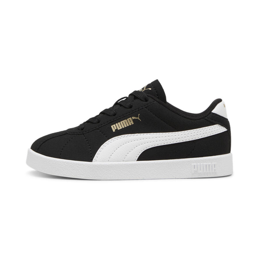 Кроссовки PUMA Club II для детей PUMA Black White Gold — фото 4