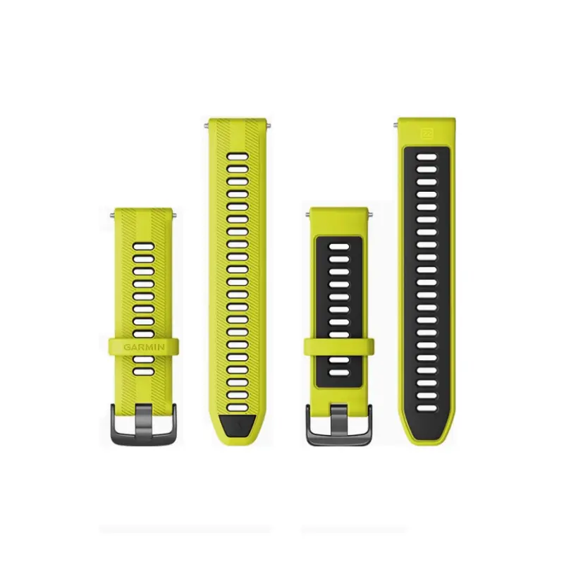 

Совместимость с ремешками FR955/965 Материал: силикон Ширина ремешка: 22 мм Garmin, 22mm aurora желтый (dual color)