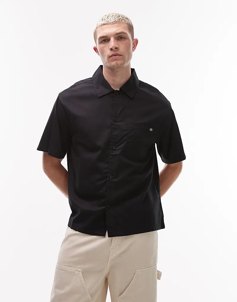 

Рубашка свободного кроя с короткими рукавами Dickies Lynville черного цвета