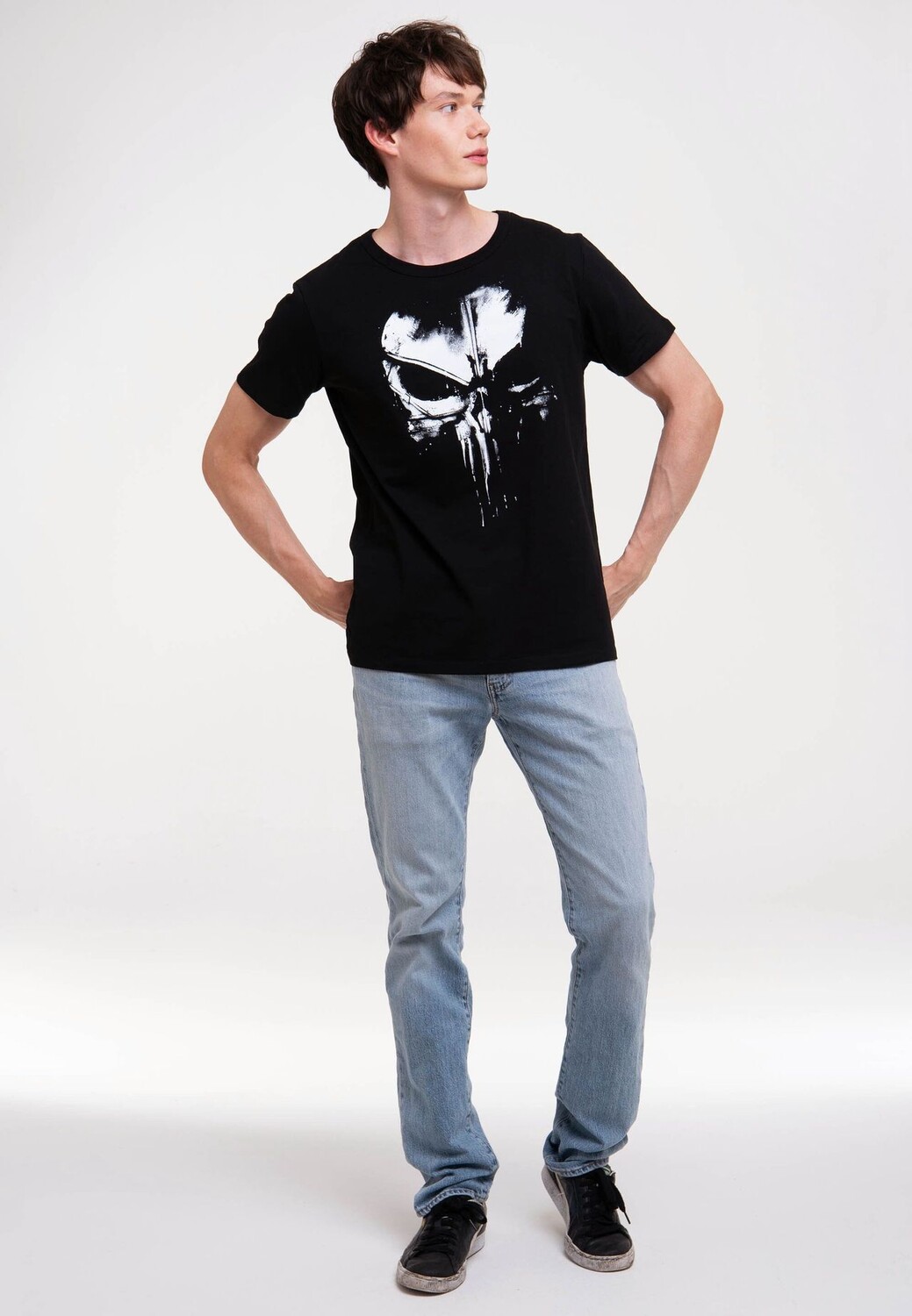 

Футболка Easyfit Marvel Comics — Логотип Карателя LOGOSHIRT, черный