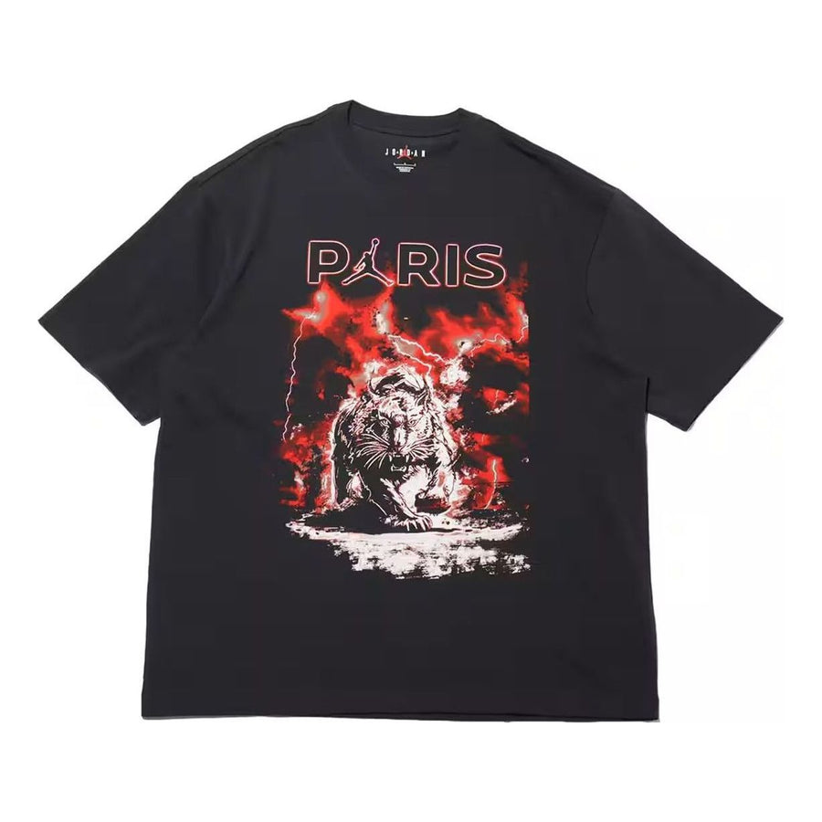 

Футболка Air Jordan Paris Saint-Germain Graphic T-Shirt 'Off-Noir', черный