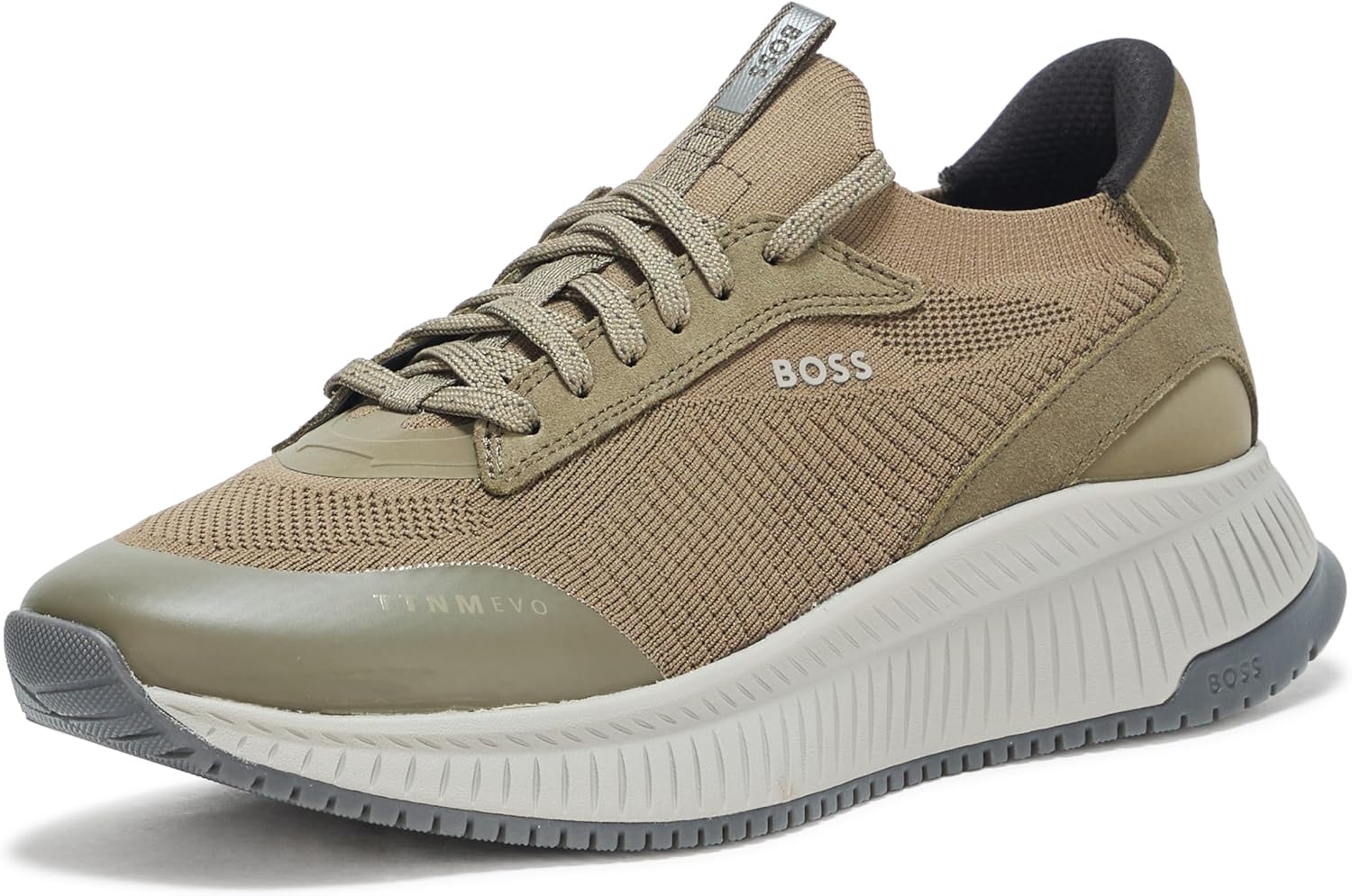 

BOSS мужские современные кроссовки для бега с вязаной структурой, Hazelnut