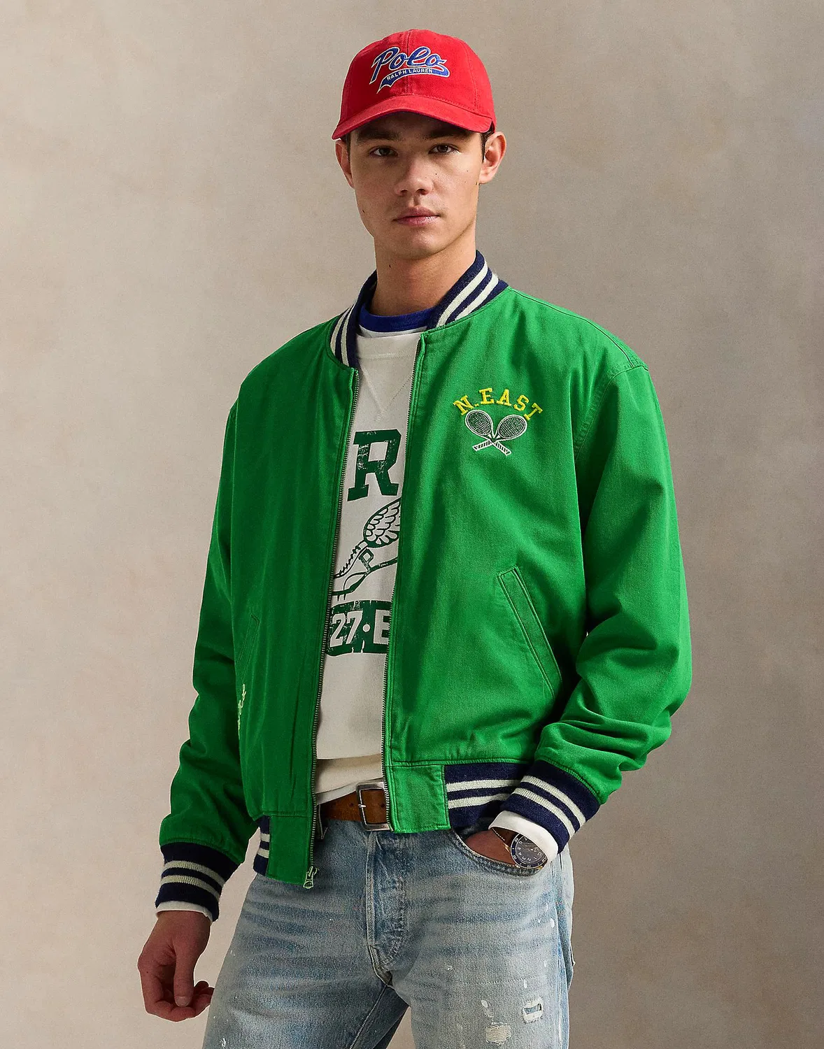 Куртка твиловая Polo Ralph Lauren зеленая — фото 2