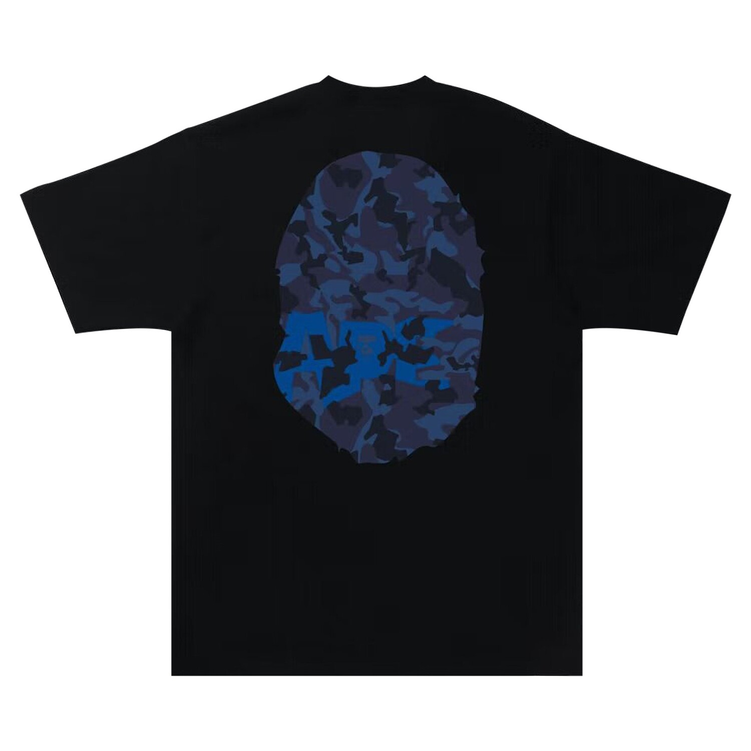 

Футболка BAPE Sand Camo Big Ape Head, Черный/Темно-синий