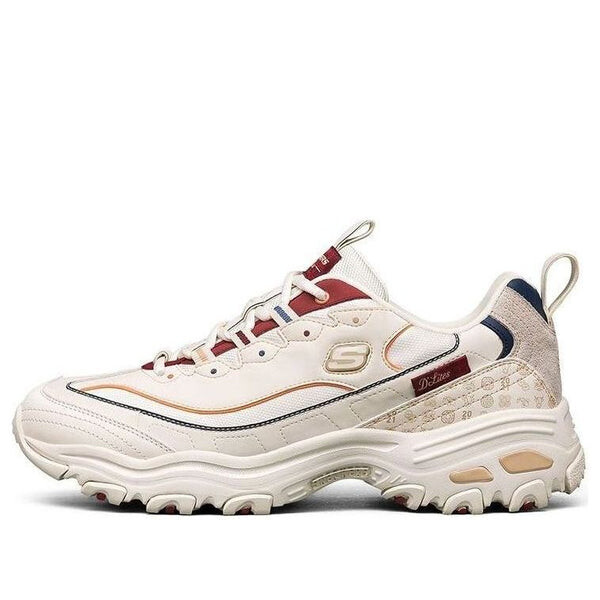 

Кроссовки d lites low-top running shoes beige/red Skechers, белый