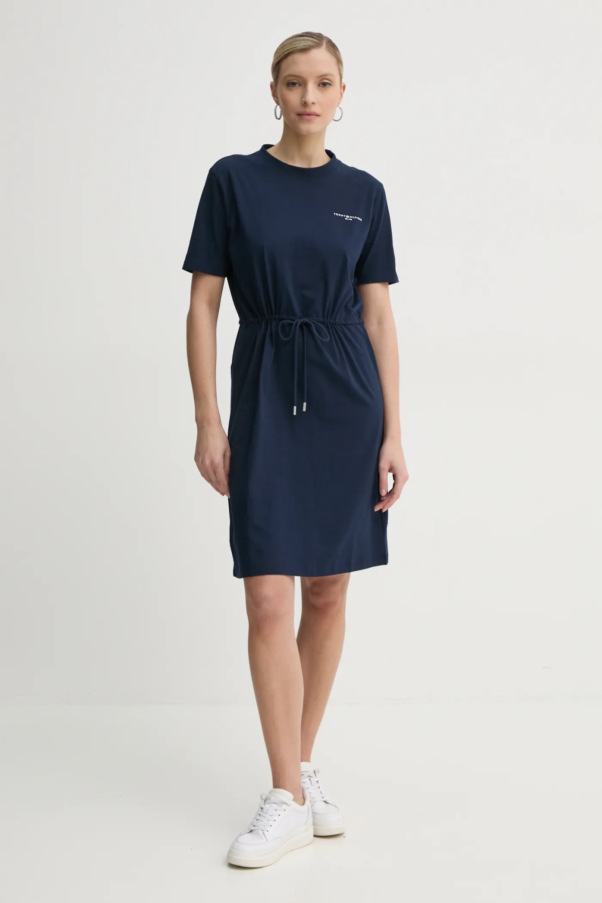 

Хлопковое платье Tommy Hilfiger, темно-синий