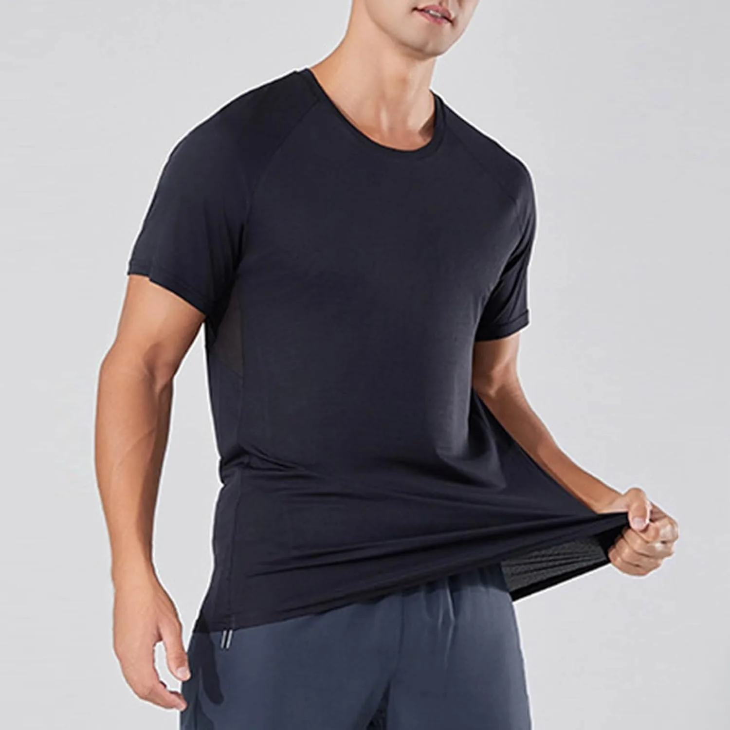 Футболка с коротким рукавом для мужчин Cool Breathable Quick Dry — фото 2