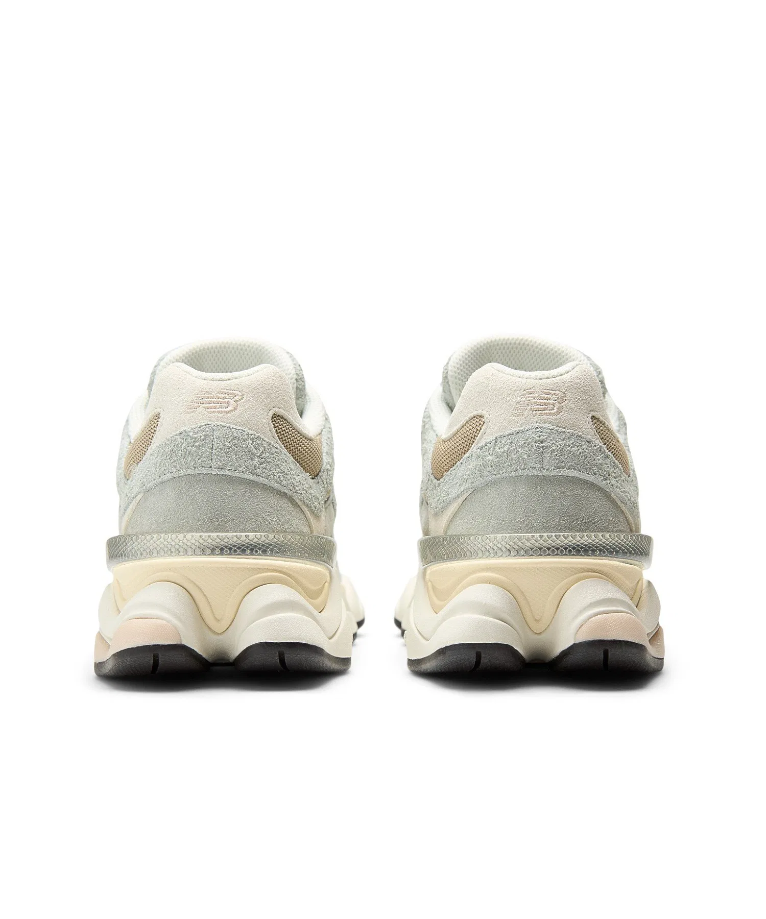 Унисекс кроссовки из замши и сетки New Balance U9060440 серые — фото 4