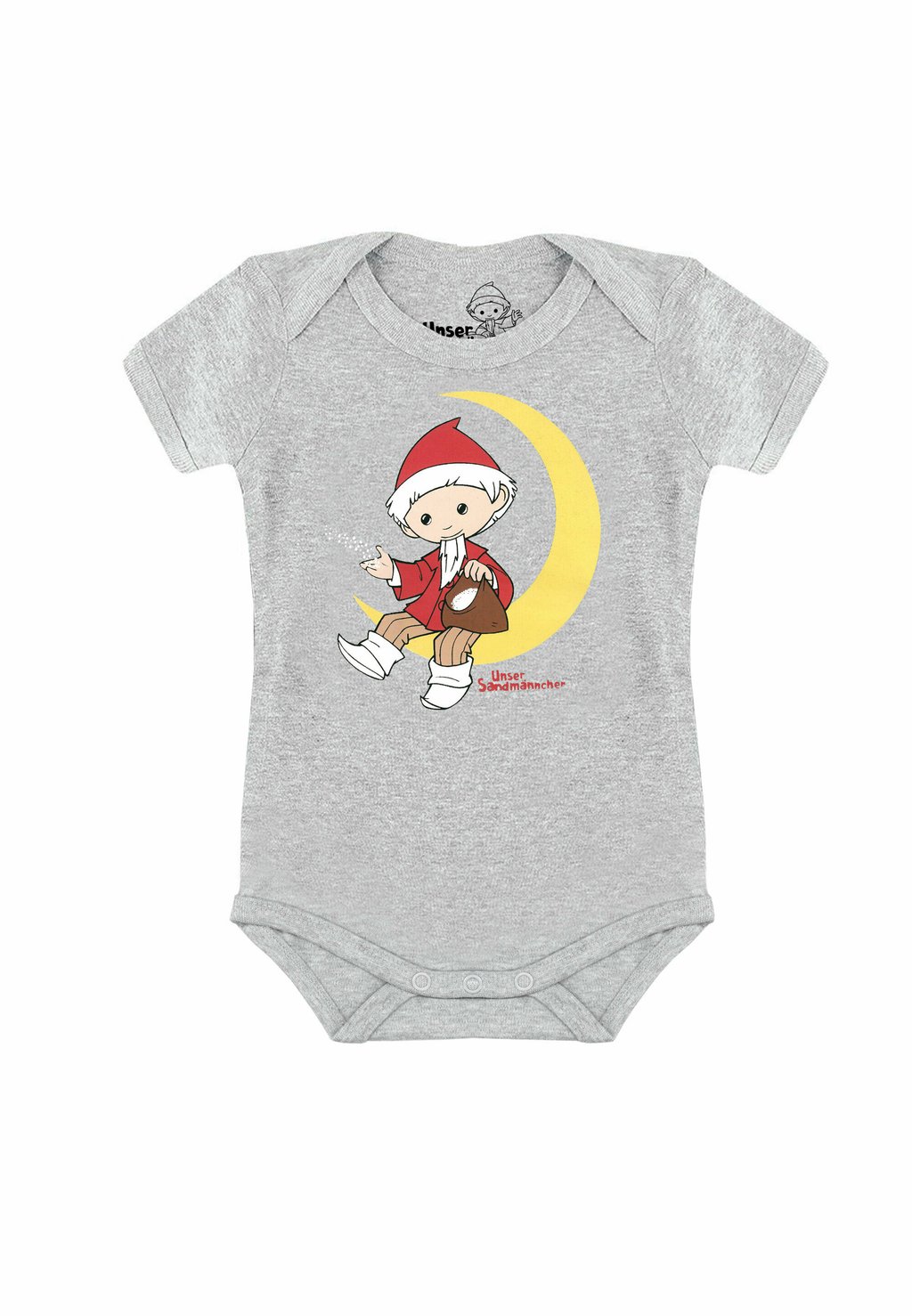 

Боди UNSER SANDMÄNNCHEN MOND LOGOSHIRT, цвет grau-meliert