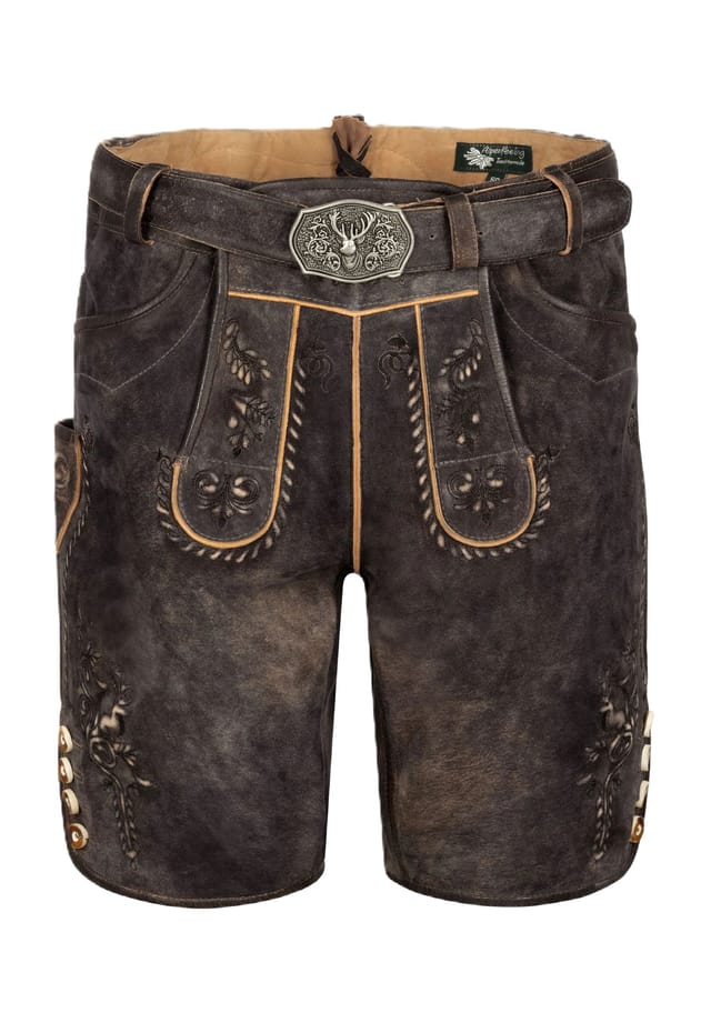 

Традиционный брючный кожаный ремень Alpenfeeling, мультиколор