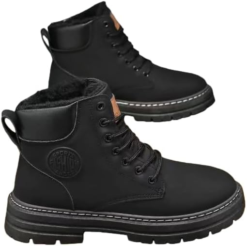 

Мужские ботинки-чукка- модные повседневные походные ботинки на молнии, для повседневной носки и активного отдыха на природе Generic, черный