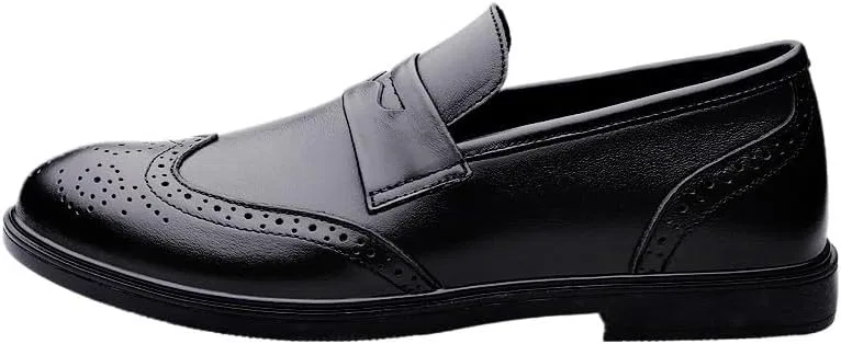 Туфли кожаные Loafers & Slip-Ons Black UOPYNE — фото 4
