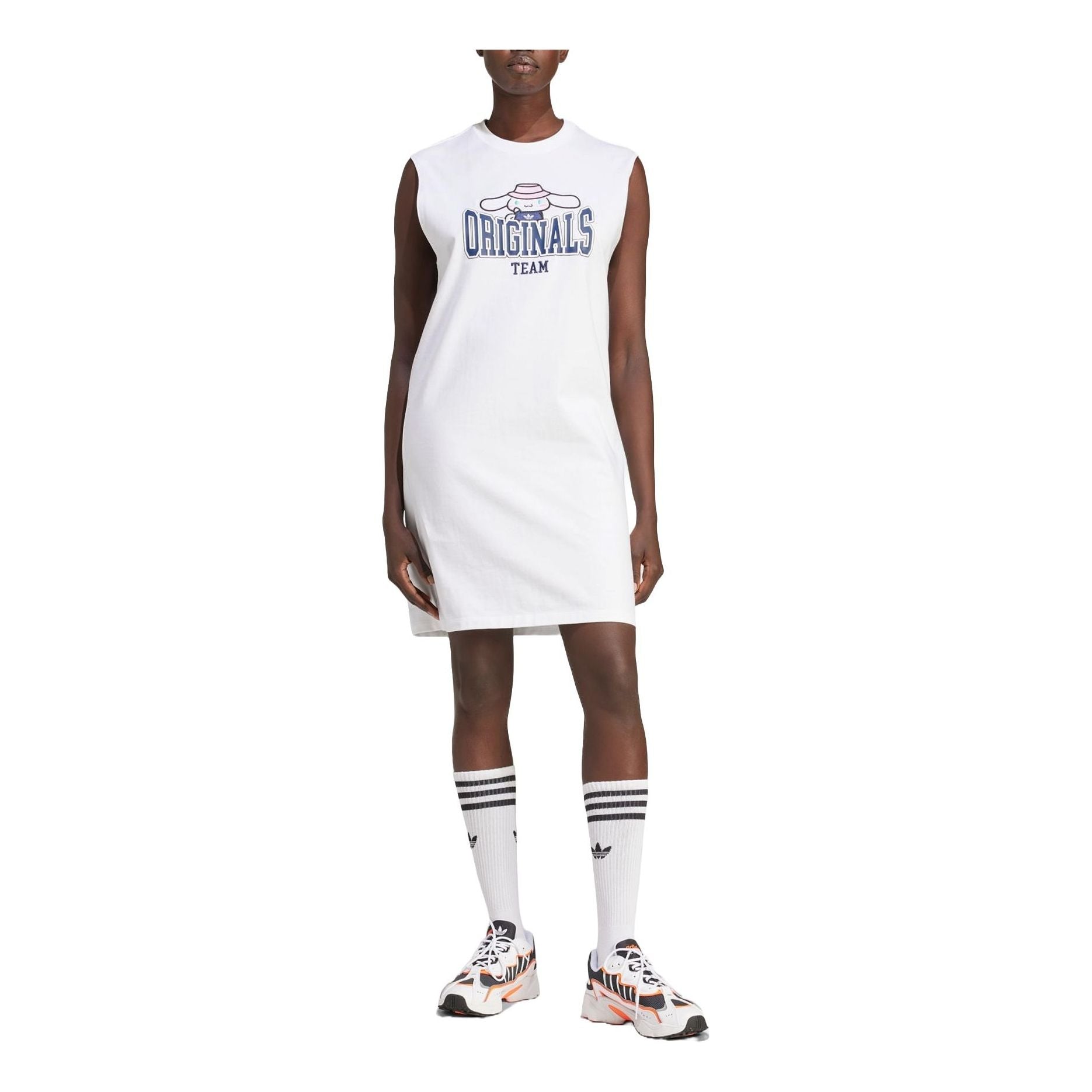 

Платье (WMNS) adidas Originals x Hello Kitty Cinnamoroll Graphic Tank Dress 'White' JG8055, белый