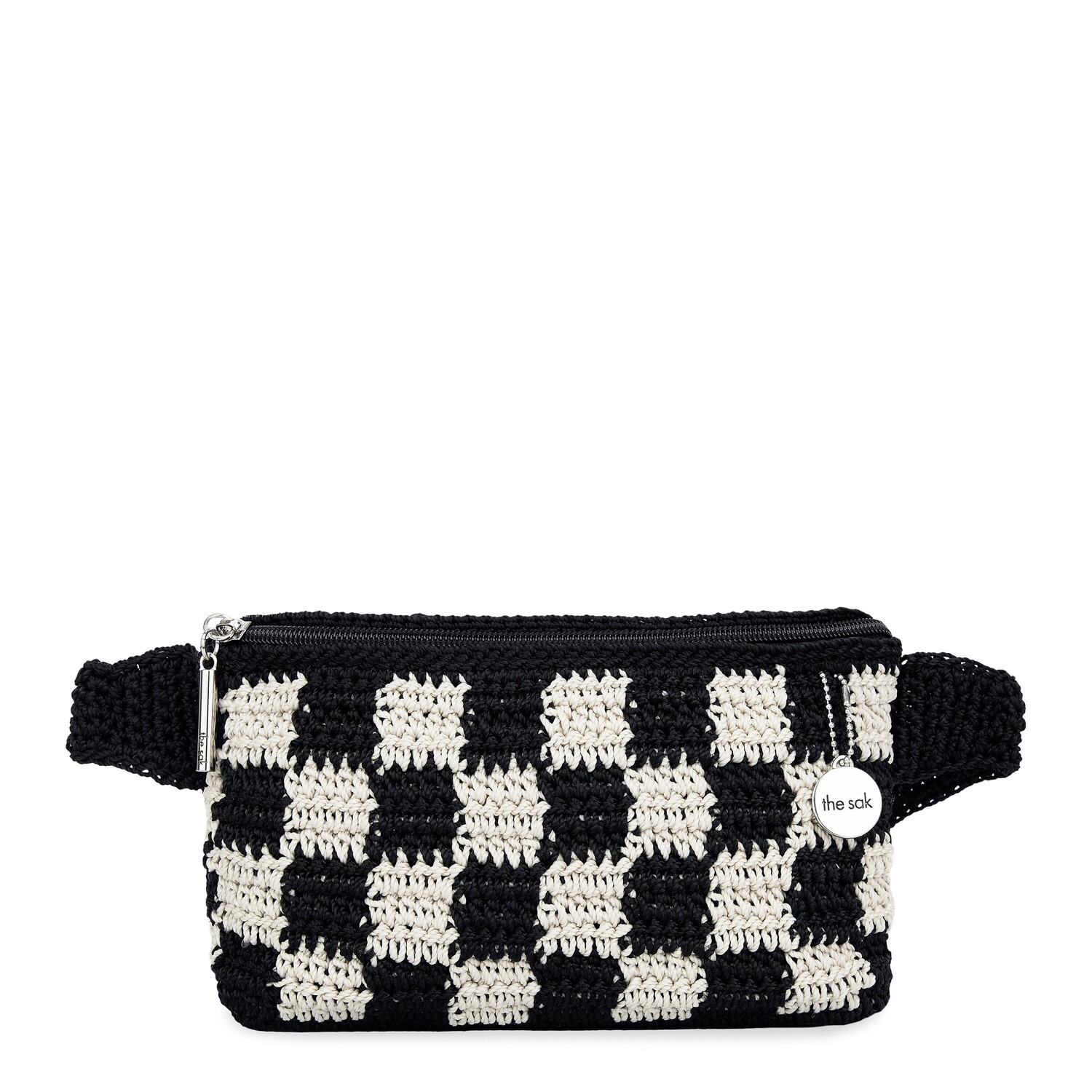 

Маленькая поясная сумка Caraway The Sak, цвет Hand Crochet - Black Check