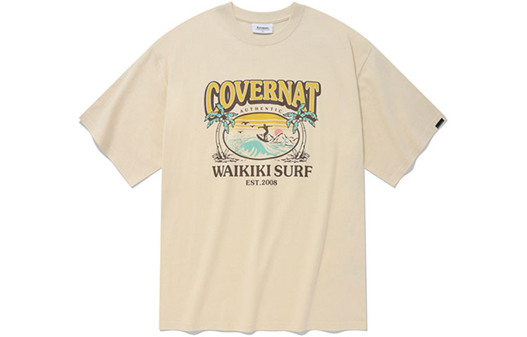 

Covernat Футболки унисекс, цвет слоновая кость, круглый вырез, умеренный прямой крой, Бежевый, Covernat Футболки унисекс, цвет слоновая кость, круглый вырез, умеренный прямой крой