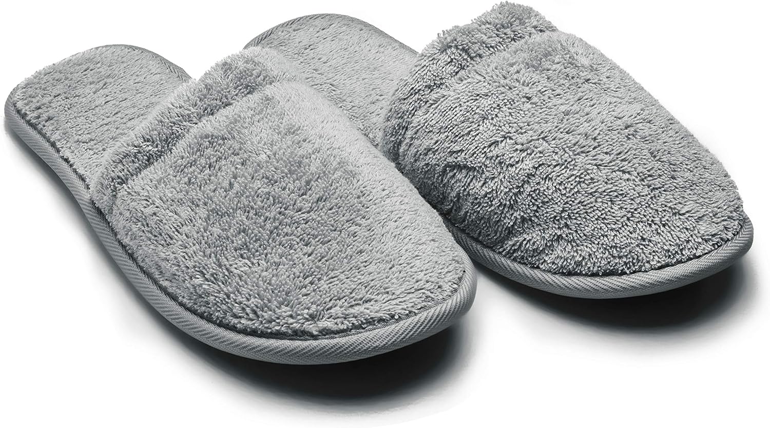 

Мужские хлопковые тапочки Arus из турецкого махрового материала для спа и ванной, серый