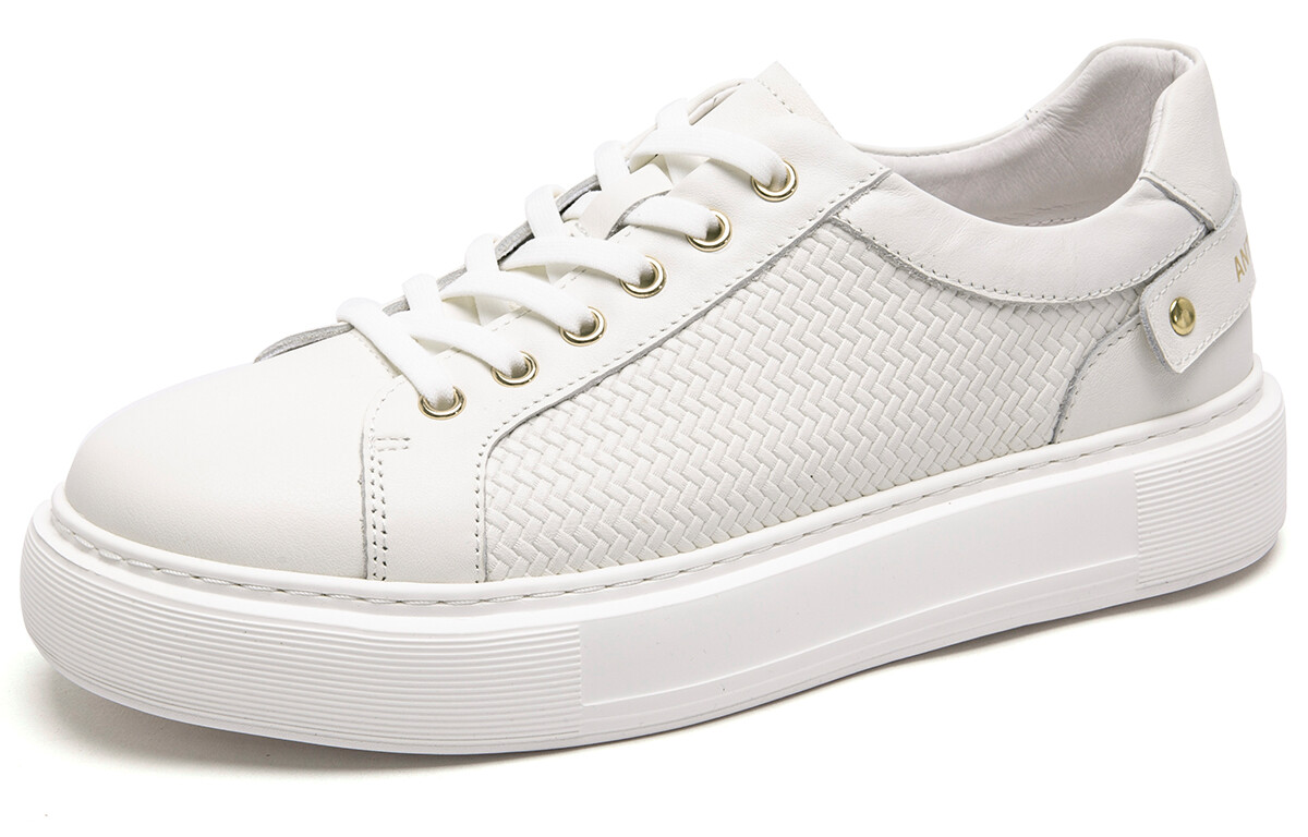 

Кроссовки Anthony Miles Skateboarding Shoes Men Low-top White, белый