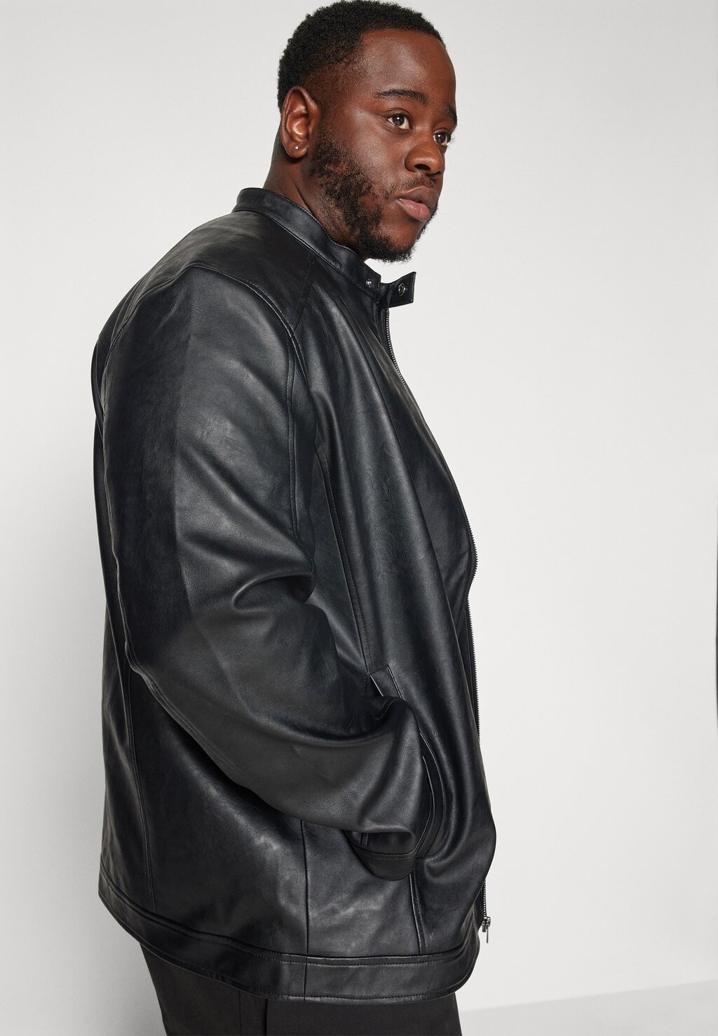 

Куртка из искусственной кожи JJEDYLAN CLEAN JACKET Jack & Jones, черный
