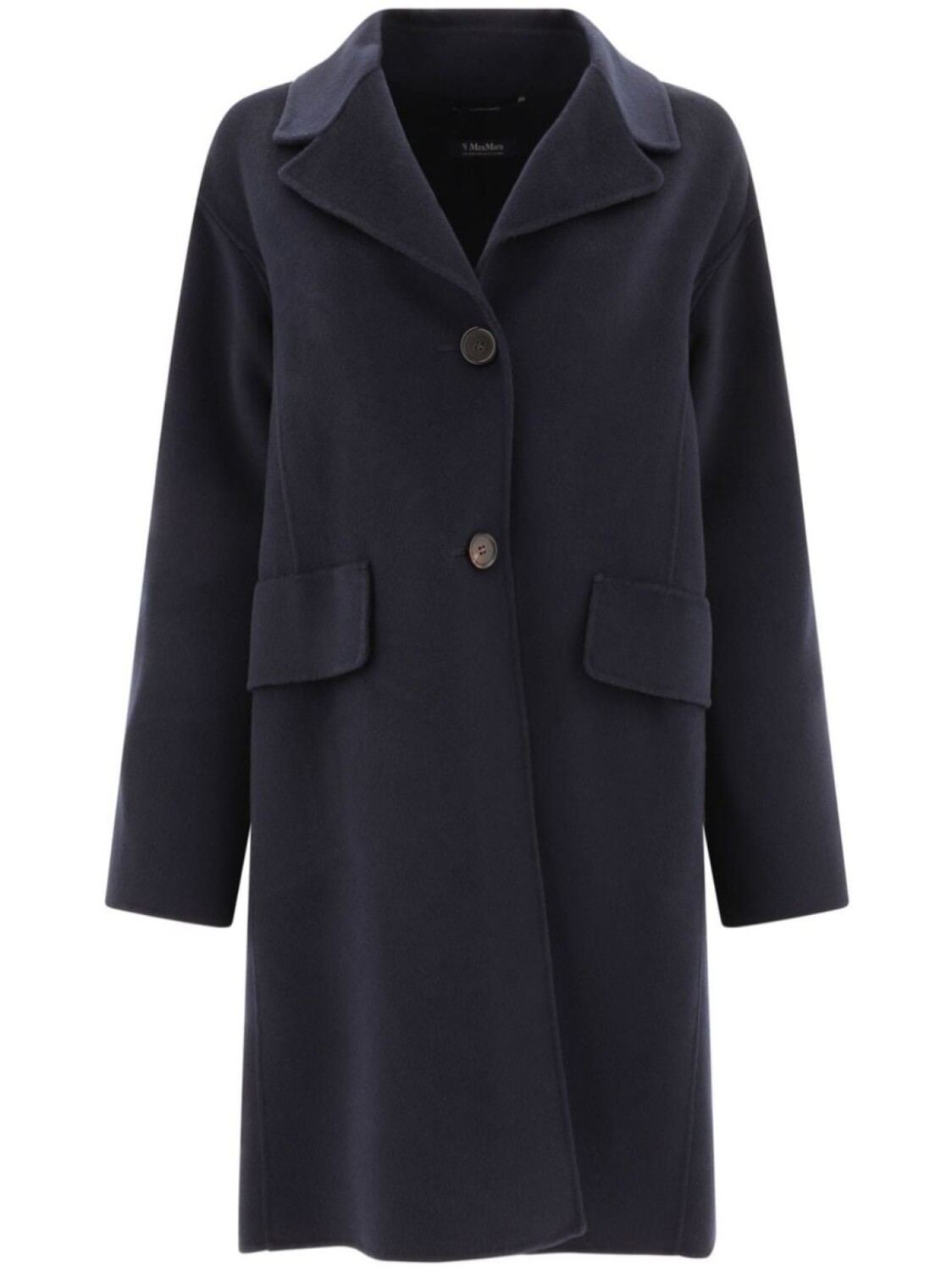 

Max Mara однобортное пальто, синий