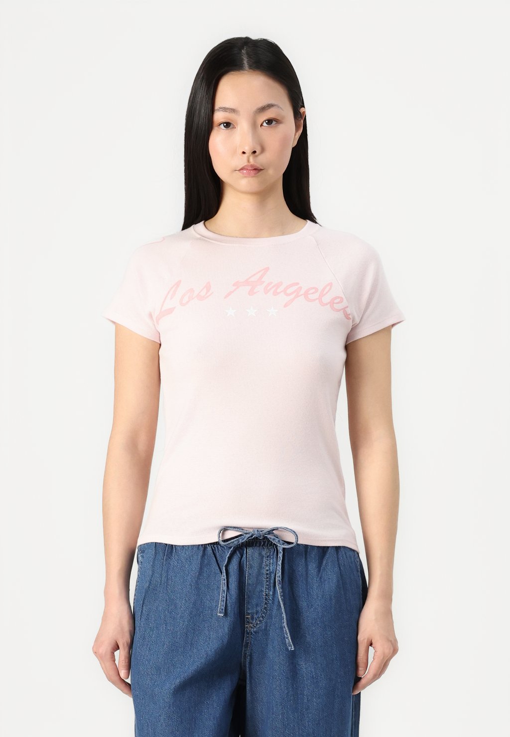 

Футболка с принтом Hollister Co., розовый